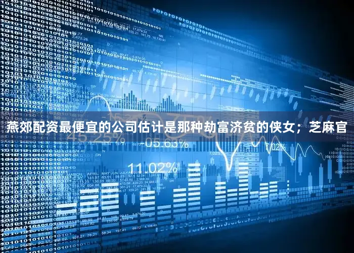 燕郊配资最便宜的公司估计是那种劫富济贫的侠女；芝麻官