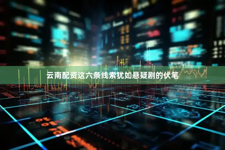 云南配资这六条线索犹如悬疑剧的伏笔